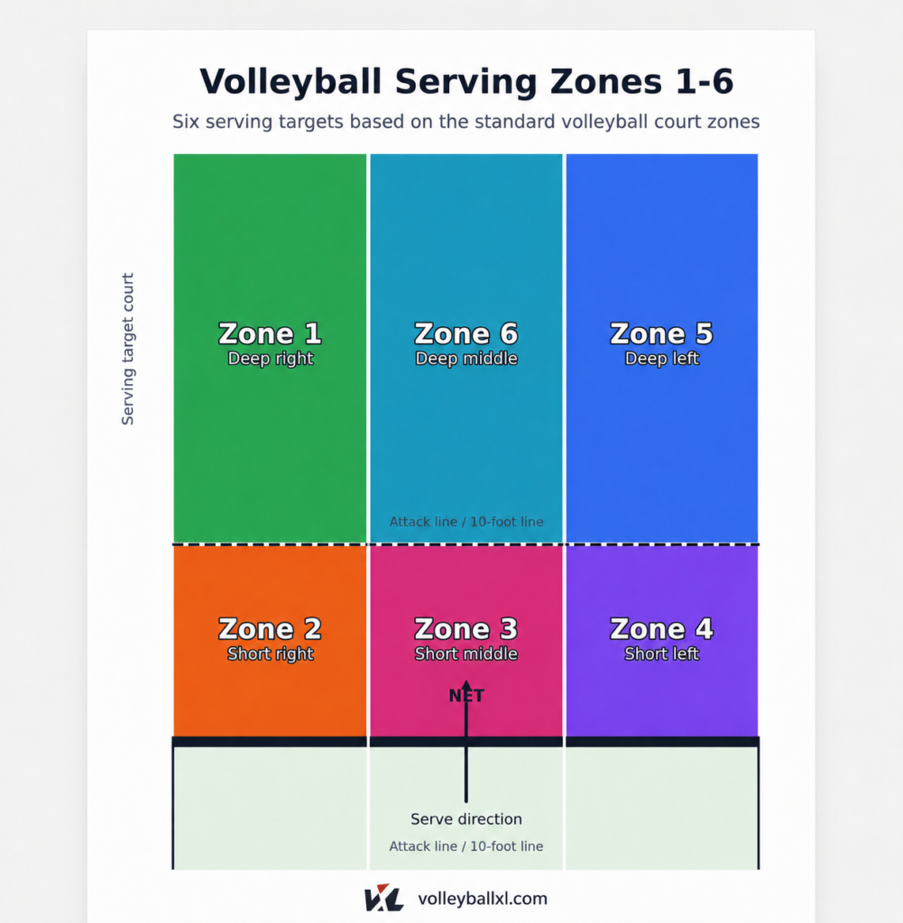 Servningszoner 1–6